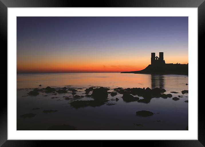 Reculver Towers, Kent at Sunrise Framed Mounted Print by Rob Laker
