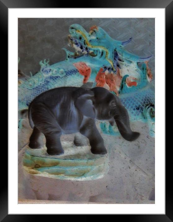 Enter the Dragon. Framed Mounted Print by Heather Goodwin