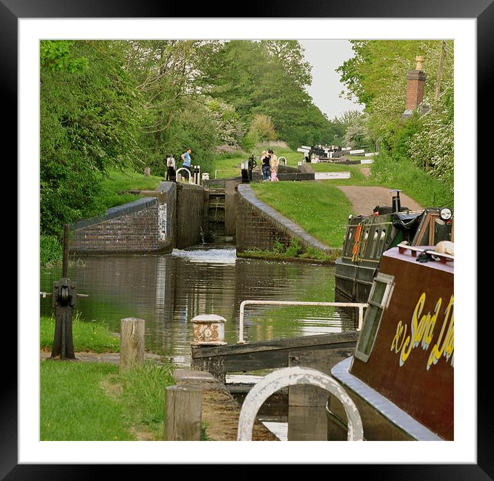 The Tardebigge Flight Framed Mounted Print by graham young