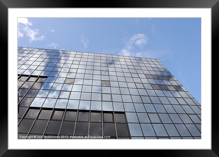 Glass Reflection Framed Mounted Print by Iain McGillivray