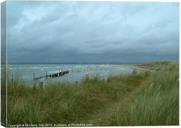 West Wittering Canvas Print by Michelle Orai