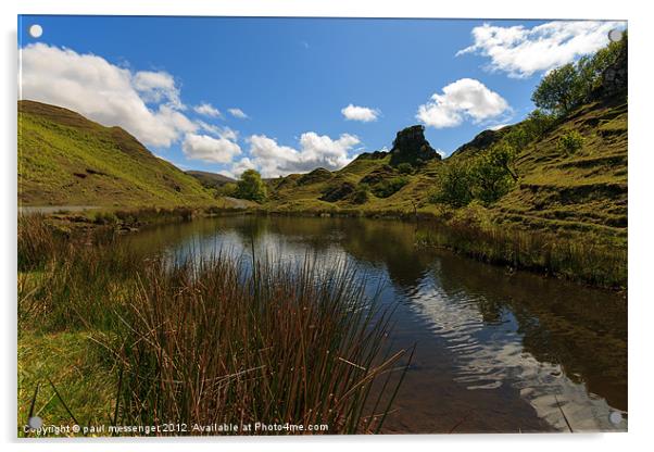 The Fairy Glen Skye Acrylic by Paul Messenger