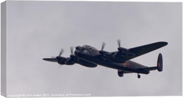 Lancaster Bomber Canvas Print by john walker