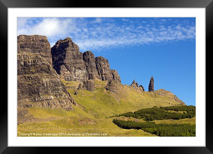 Old Man of Storr isle of Skye Scotland Framed Mounted Print by Paul Messenger