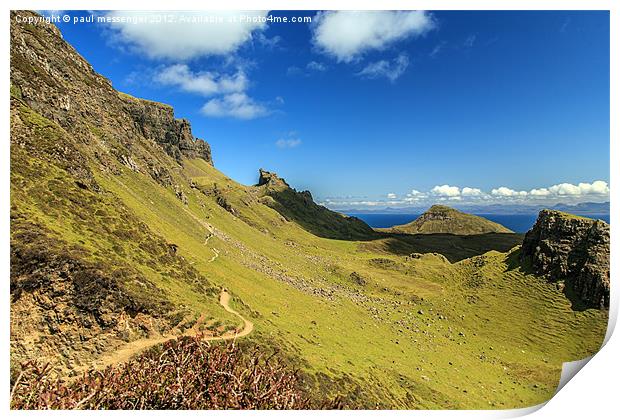 Quiraing View Isle of Skye Scotland Print by Paul Messenger