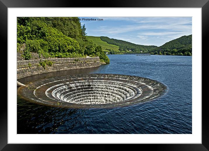 Ladybower Overflow Framed Mounted Print by Pam Sargeant