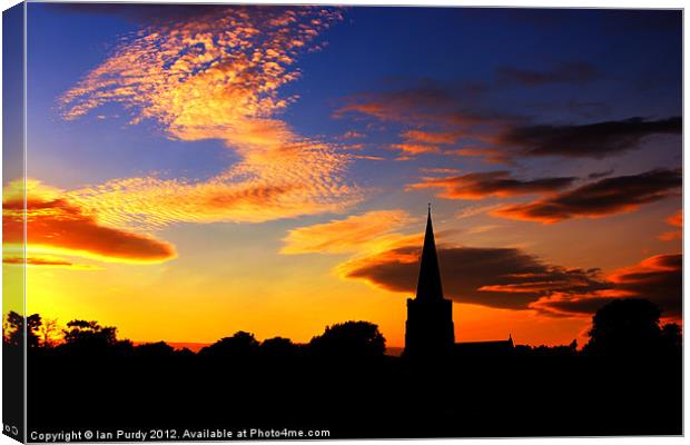Evening Spire Canvas Print by Ian Purdy
