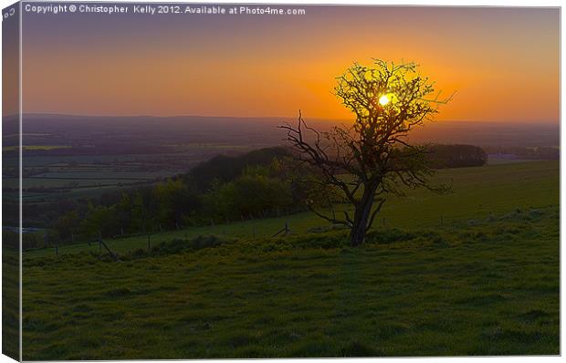 April Dawn Canvas Print by Christopher Kelly