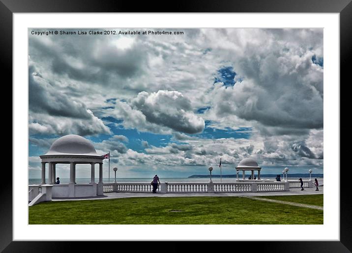 Cloudy View Framed Mounted Print by Sharon Lisa Clarke