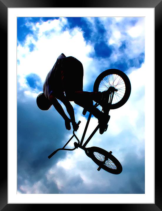 BMX Framed Mounted Print by Phil Clements