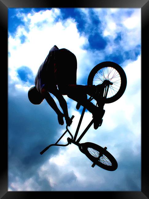 BMX Framed Print by Phil Clements