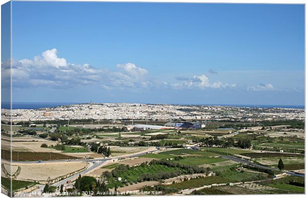 malta landscape Canvas Print by allan somerville