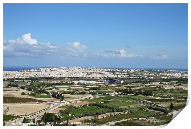 malta landscape Print by allan somerville