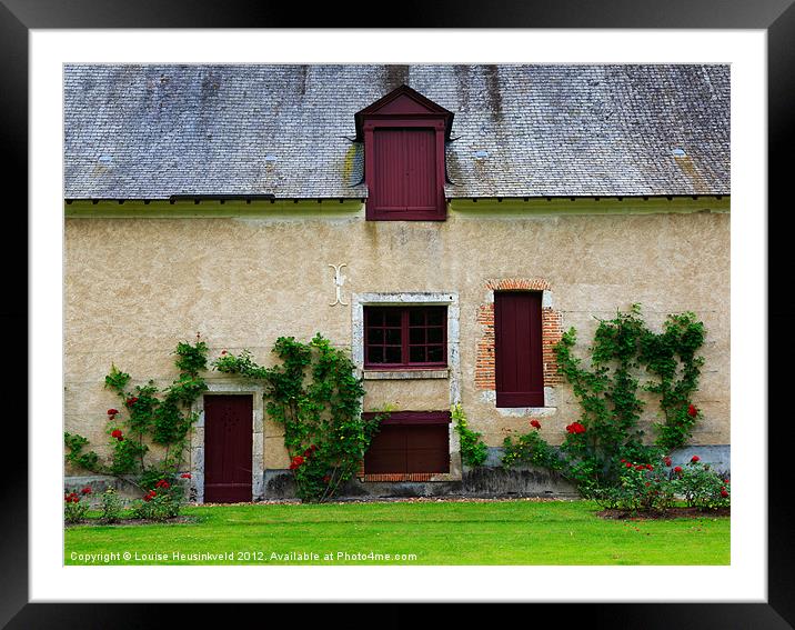 Outbuildings of Chateau Cheverny Framed Mounted Print by Louise Heusinkveld