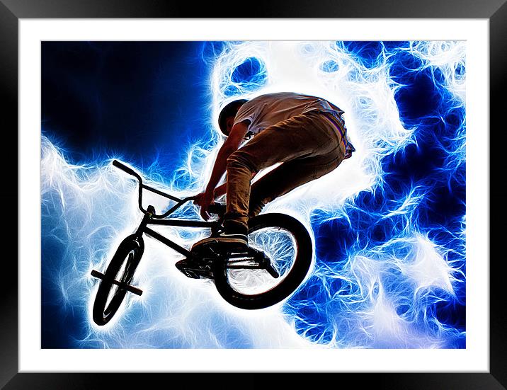 Electric BMX Framed Mounted Print by Phil Clements