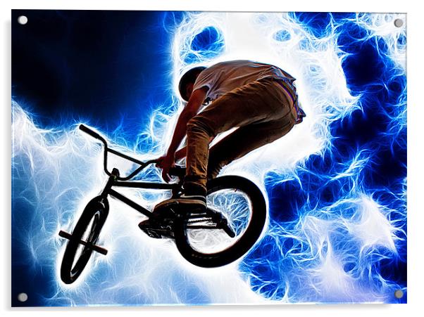Electric BMX Acrylic by Phil Clements