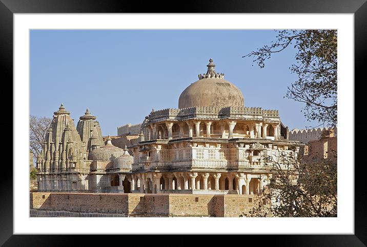 Architecture Hindu Jain Temples Kumbhalghar Fort Framed Mounted Print by Arfabita  