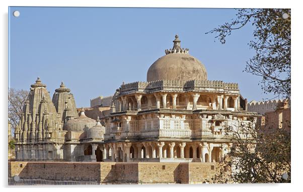 Architecture Hindu Jain Temples Kumbhalghar Fort Acrylic by Arfabita  