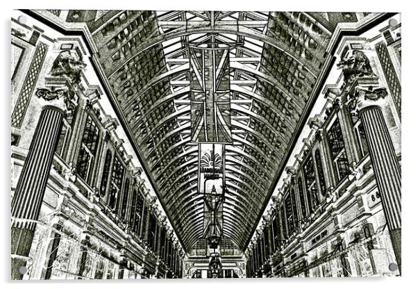 Leadenhall Market London Acrylic by David Pyatt