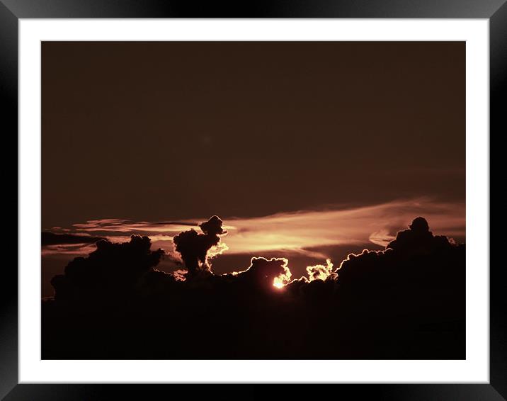 Sunset Framed Mounted Print by LucyBen Lloyd