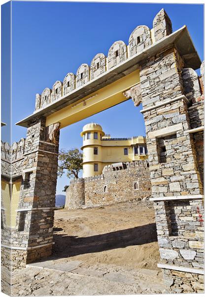 Concept Royal Kumbhalghar Palace Villas Gateway Canvas Print by Arfabita  