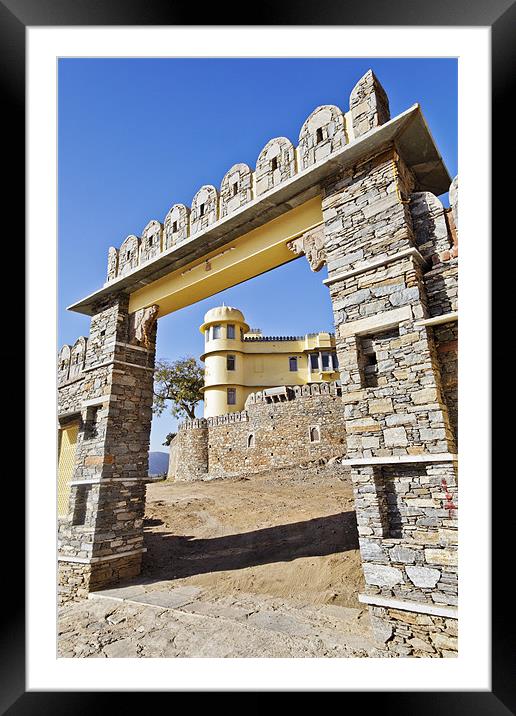 Concept Royal Kumbhalghar Palace Villas Gateway Framed Mounted Print by Arfabita  
