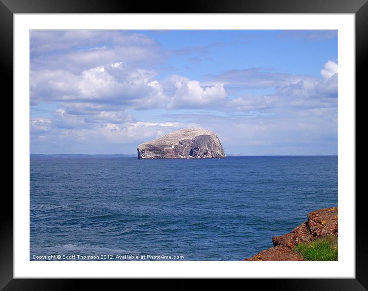 Bass Rock Framed Mounted Print by Scott Thomson