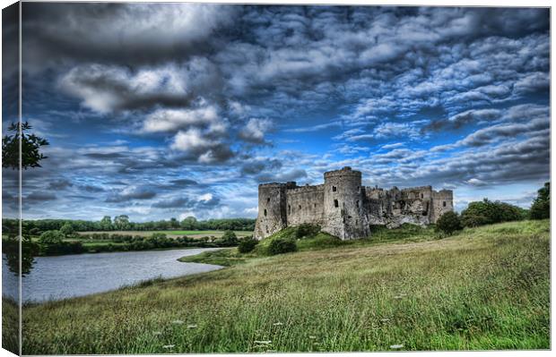 Carew Castle Pembrokeshire 3 Canvas Print by Steve Purnell