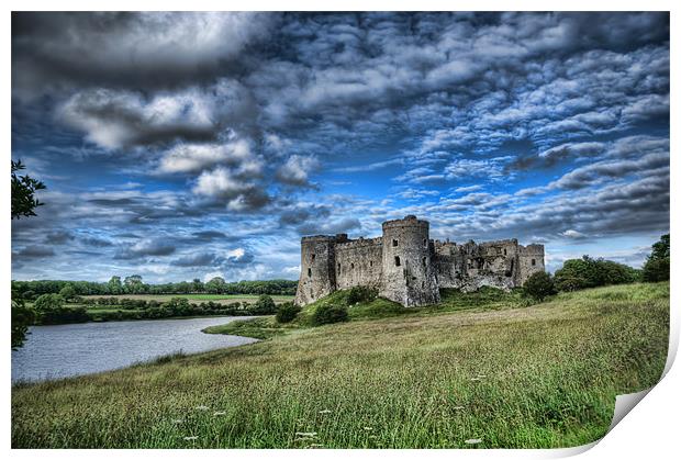 Carew Castle Pembrokeshire 3 Print by Steve Purnell