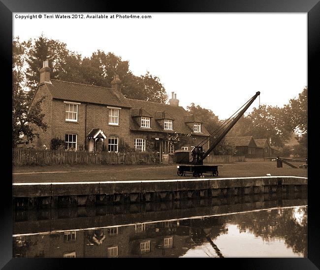 The Lock Keepers Cottage Framed Print by Terri Waters