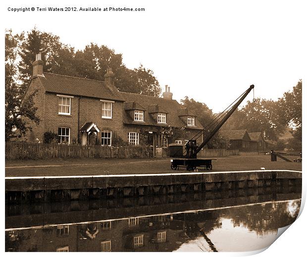 The Lock Keepers Cottage Print by Terri Waters