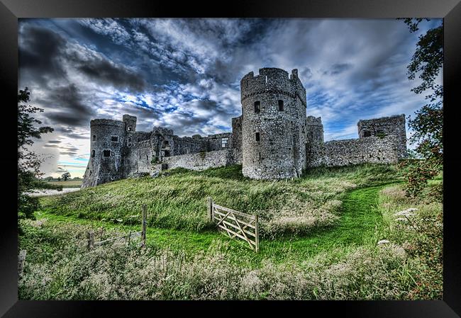 Carew Castle Pembrokeshire 4 Framed Print by Steve Purnell
