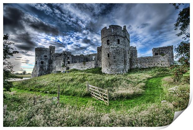 Carew Castle Pembrokeshire 4 Print by Steve Purnell