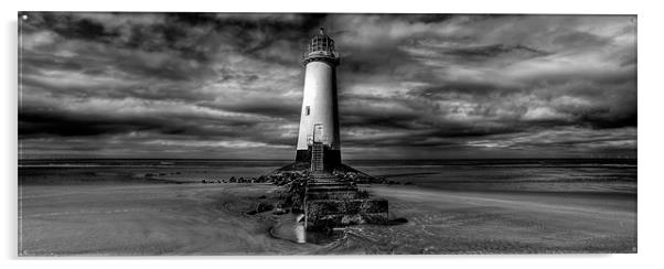 Lighthouse at Talacre Acrylic by Adrian Evans