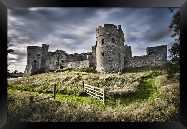 Carew Castle Long Exposure 2 Framed Print by Steve Purnell