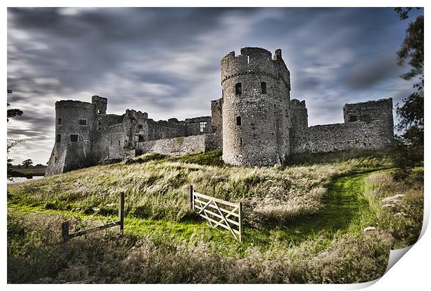 Carew Castle Long Exposure 2 Print by Steve Purnell