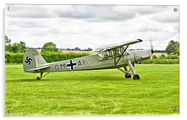 Fieseler Fi 156 Storch Acrylic by Chris Thaxter