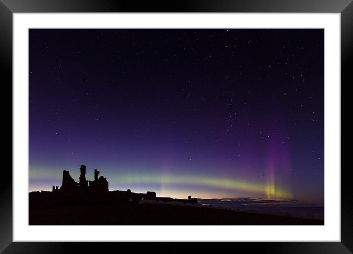 Northern Lights, Castles and Stars Framed Mounted Print by Paul Appleby