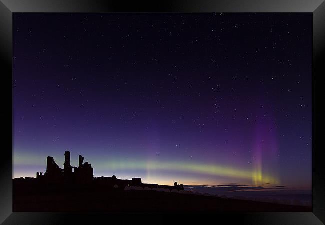 Northern Lights, Castles and Stars Framed Print by Paul Appleby