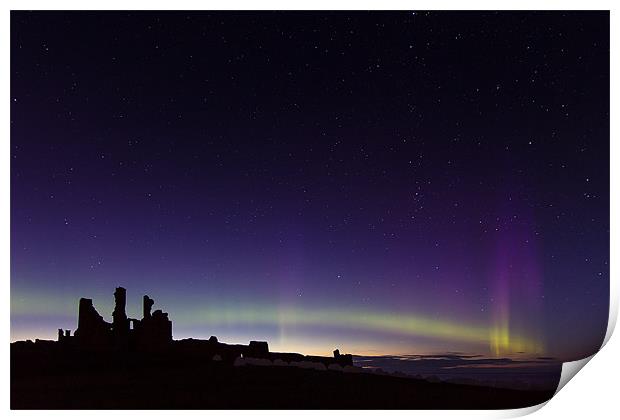 Northern Lights, Castles and Stars Print by Paul Appleby