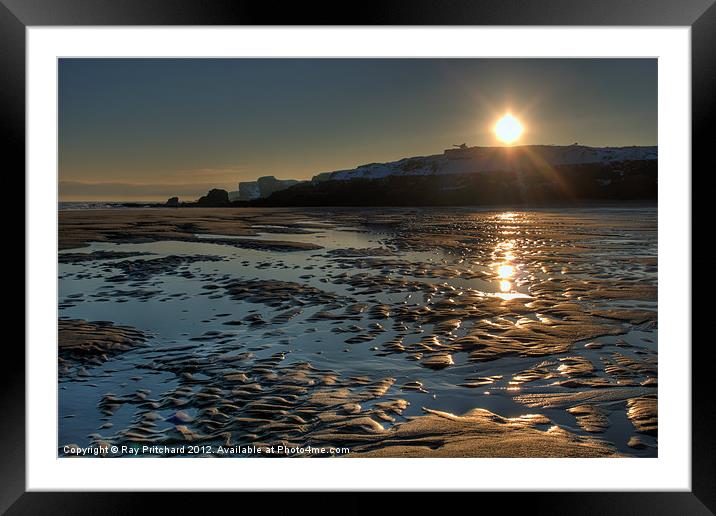 On the Beach Framed Mounted Print by Ray Pritchard