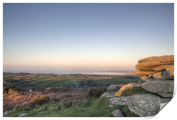 The View from Trencrom Print by Kieran Brimson