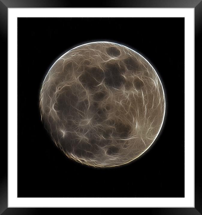 Electric Moon Framed Mounted Print by Mike Gorton