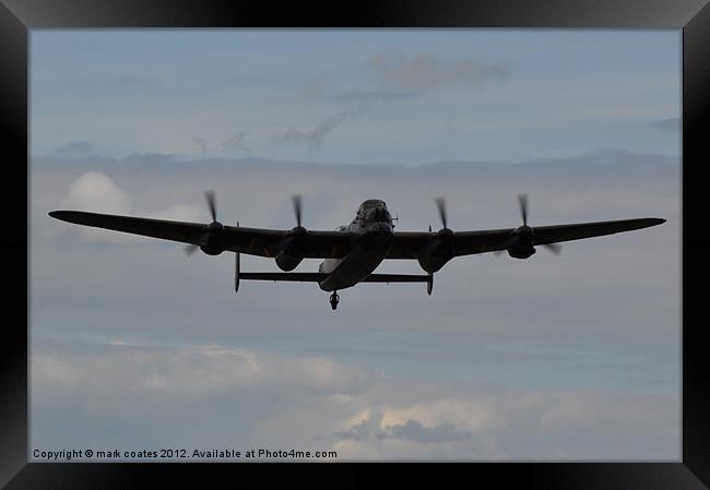 Lancaster bomber Framed Print by mark coates