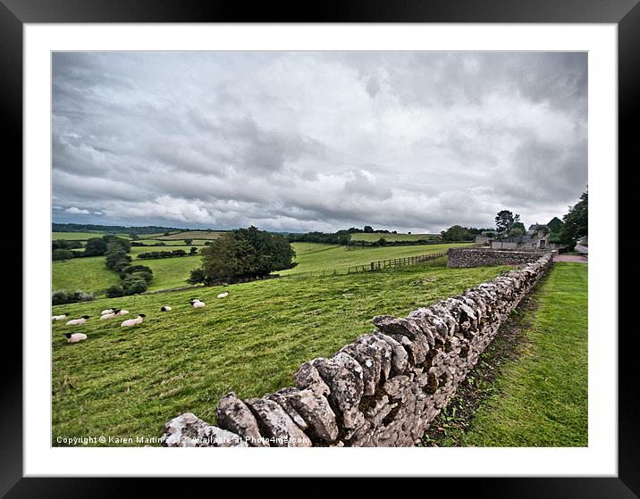 A Wiltshire View Framed Mounted Print by Karen Martin
