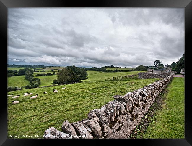 A Wiltshire View Framed Print by Karen Martin