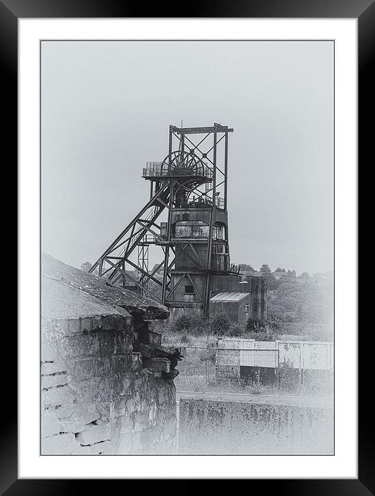 Penallta Colliery Framed Mounted Print by paul thomas