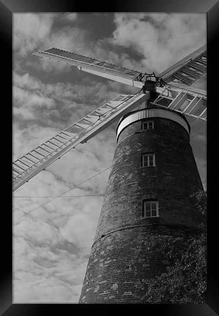 Mountfitchet Mill Framed Print by Adrian Wilkins
