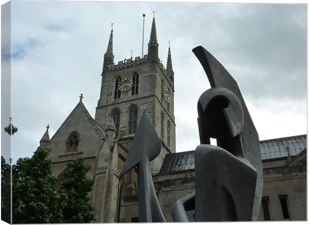 Southwark Cathedral Canvas Print by Chuck Foster