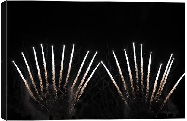 Music of the night Fireworks Canvas Print by Nigel Barrett Canvas
